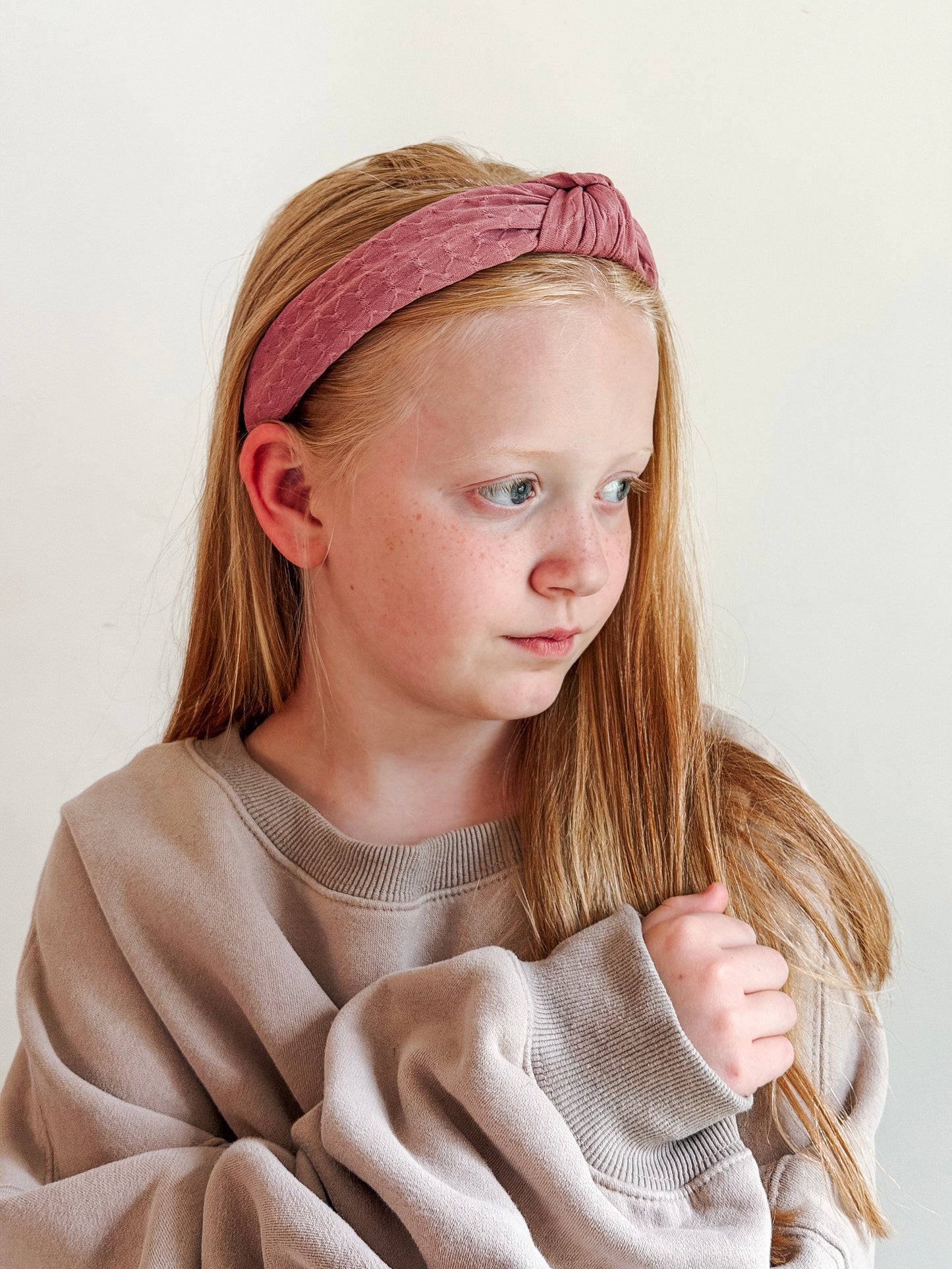 DUSTY ROSE HEXAGON | Knot Headband