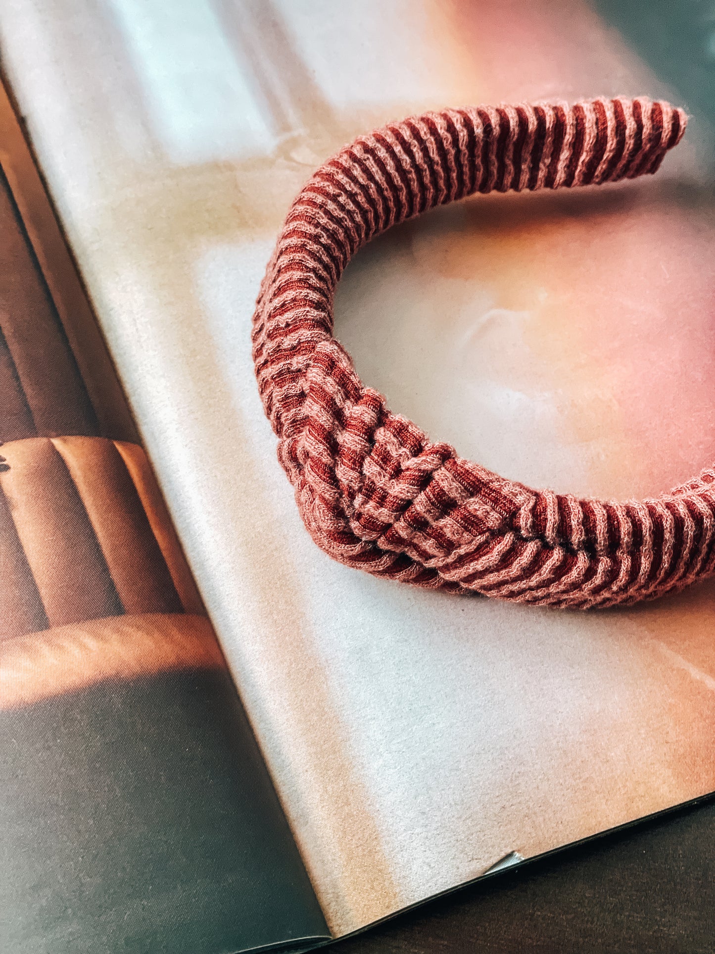 CINNAMON | Wave Ribbed Knot Headband