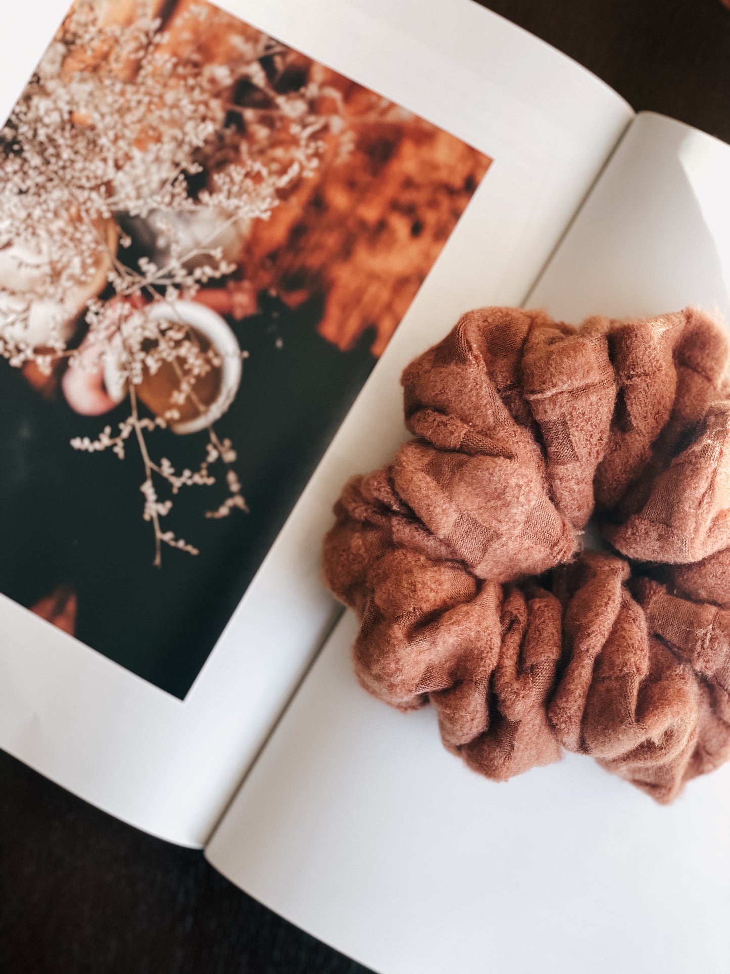 TEDDY | Cozy Checkered Scrunchie