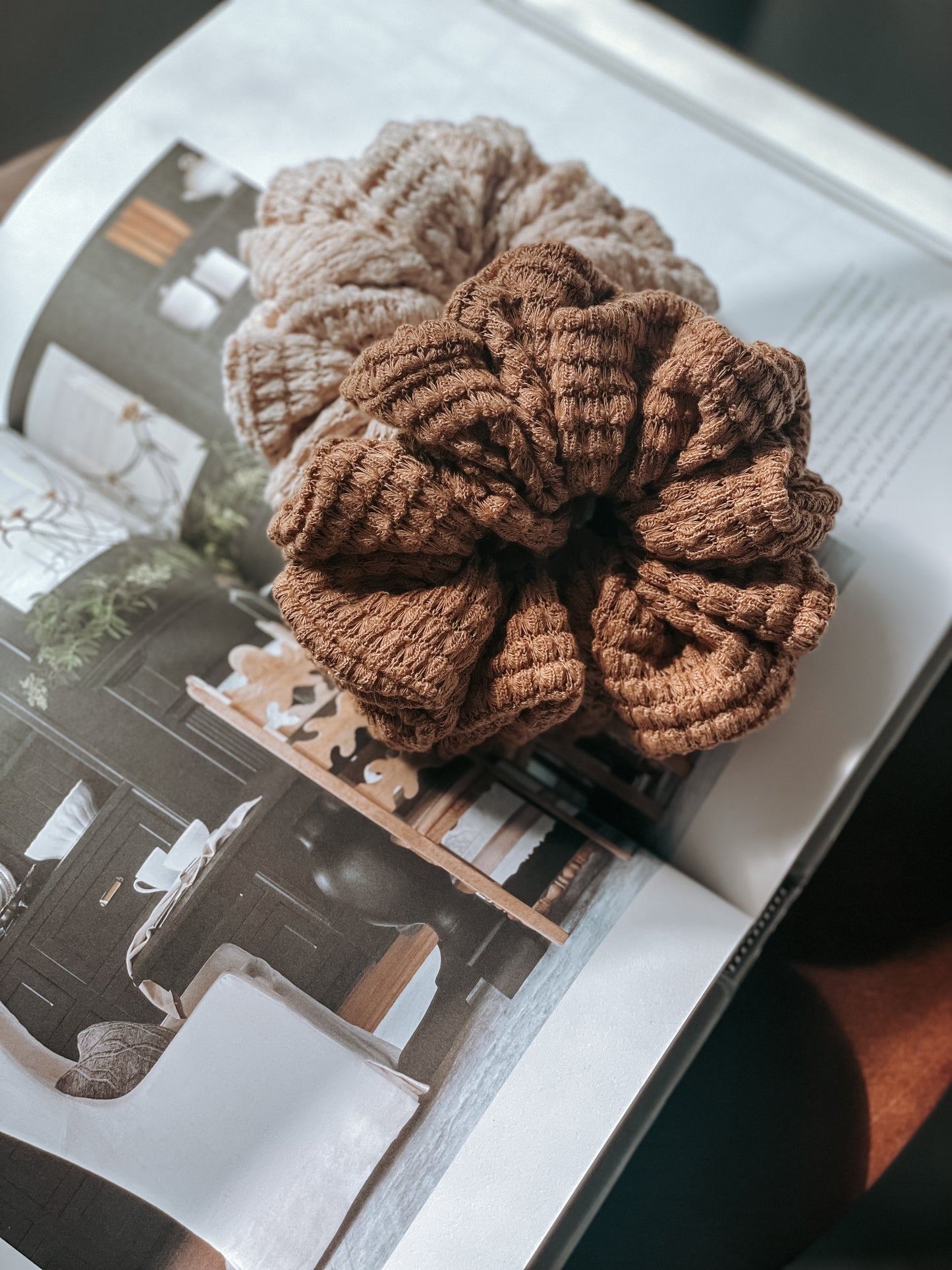 OATMEAL | Chunky Waffle Scrunchie