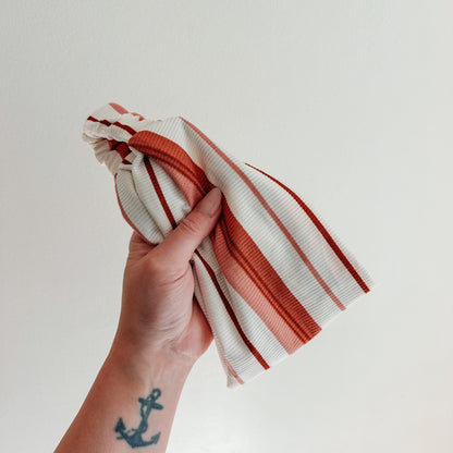 COPPER-BLUSH STRIPES | Wide Headband
