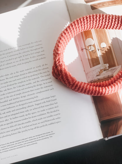 HAZELNUT | Wave Ribbed Knot Headband