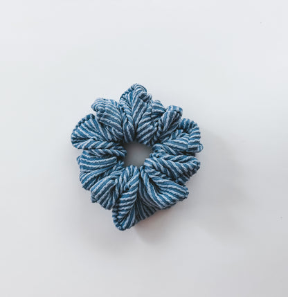 DENIM | Wave Ribbed Scrunchie