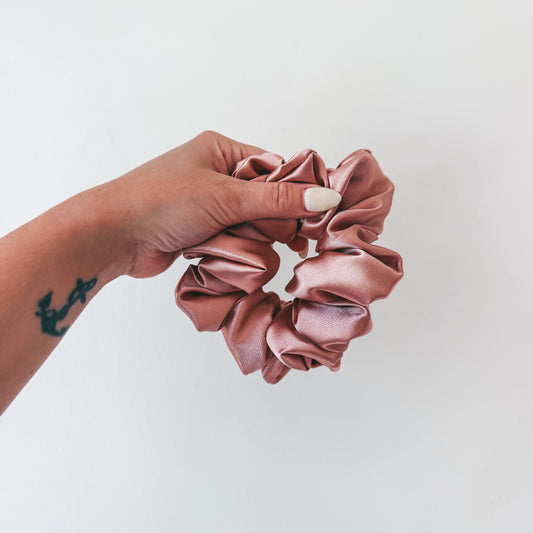 ROSE GOLD SATIN | Scrunchie