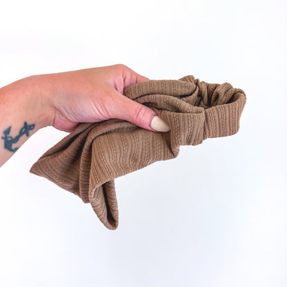 MOCHA POINTELLE | Wide Headband