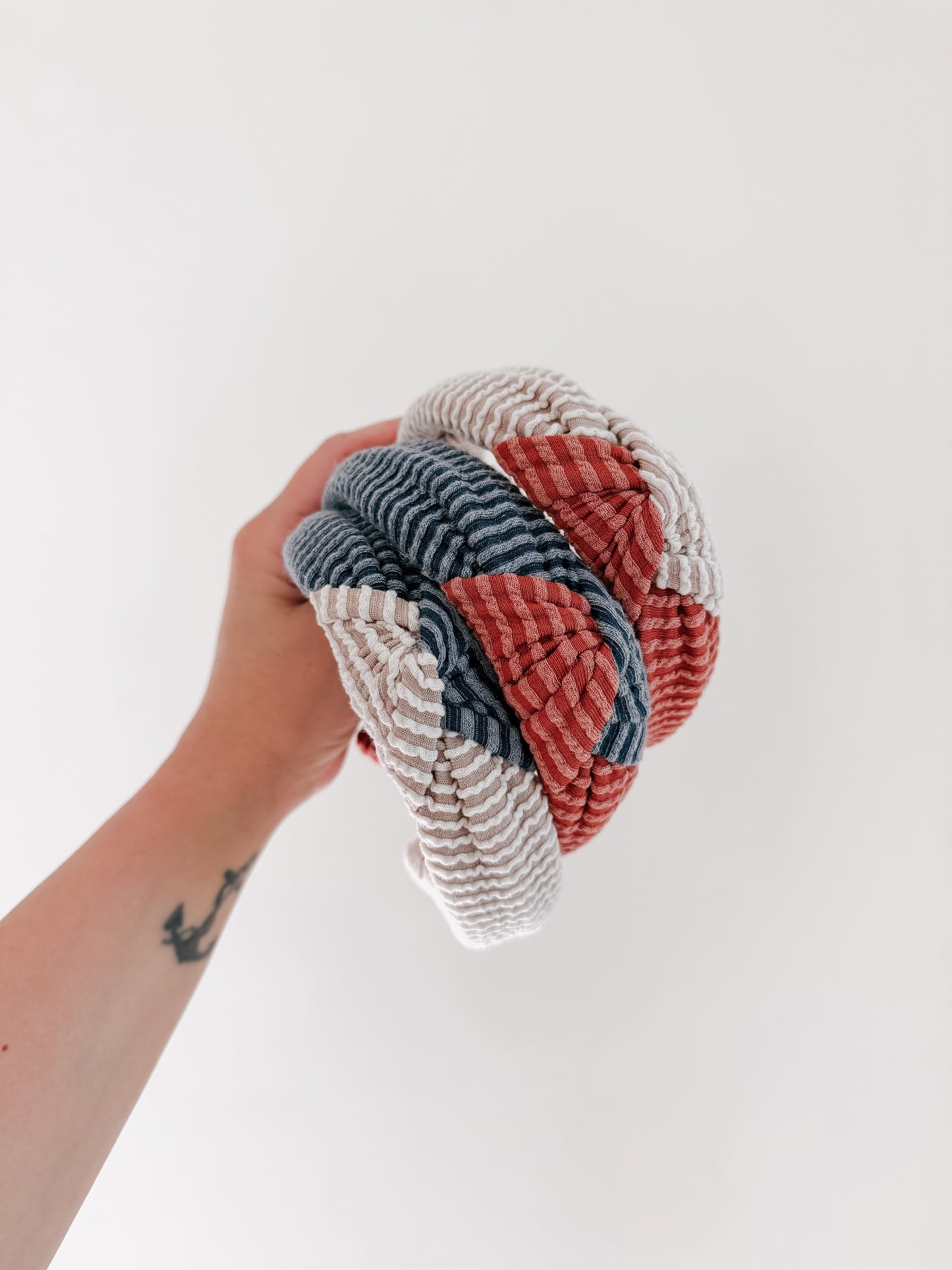 Limited Edition • AMERICANA l Brick & Taupe | Knot Headband