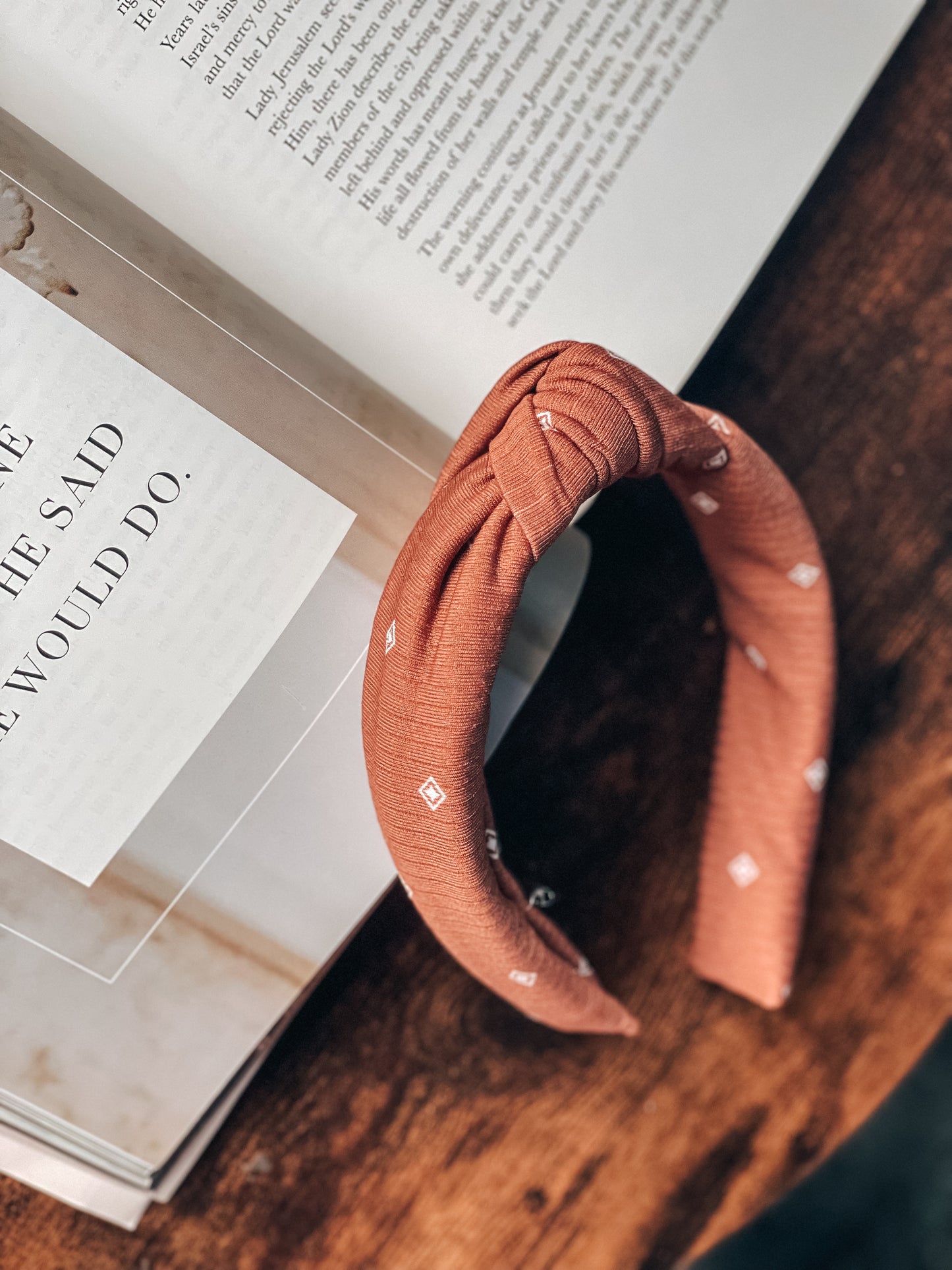 RUST DIAMOND | Knot Headband