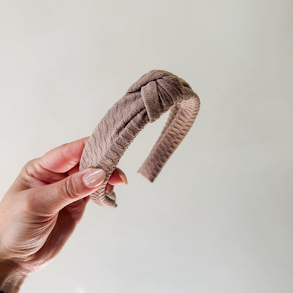 COBBLESTONE TAUPE | Knot Headband