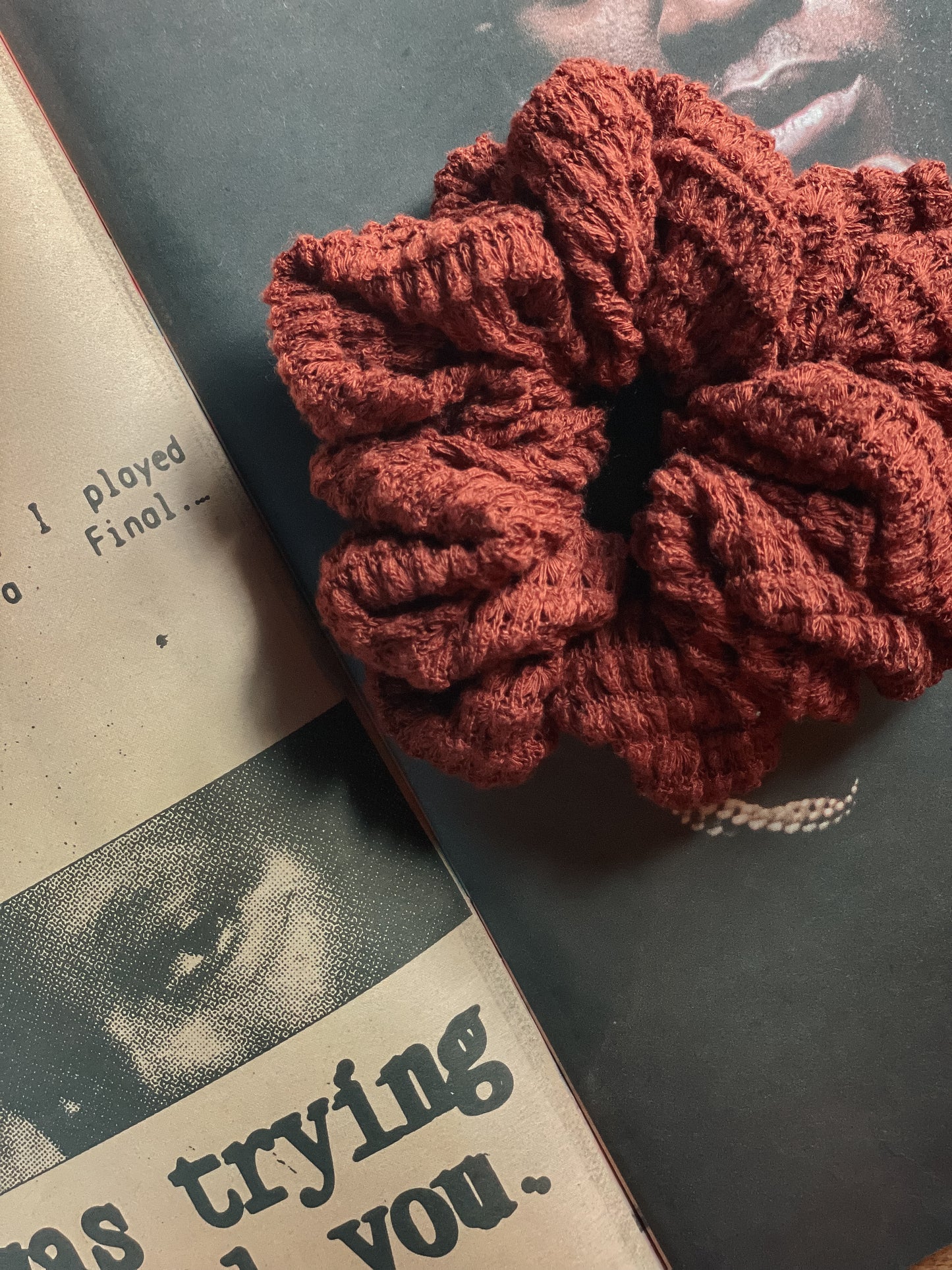 CINNAMON | Chunky Waffle Scrunchie