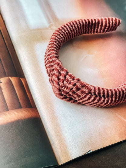 CINNAMON | Wave Ribbed Knot Headband