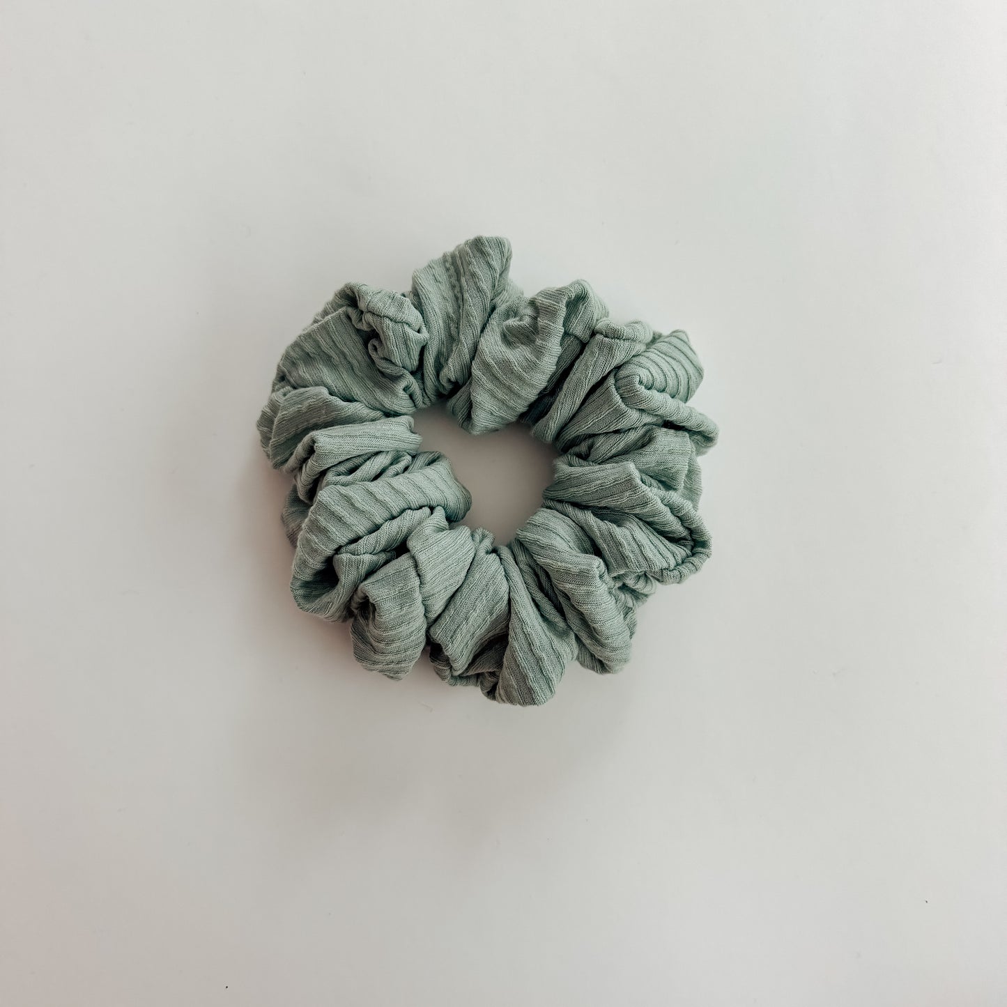 DUSTY SAGE | Wave Ribbed Scrunchie