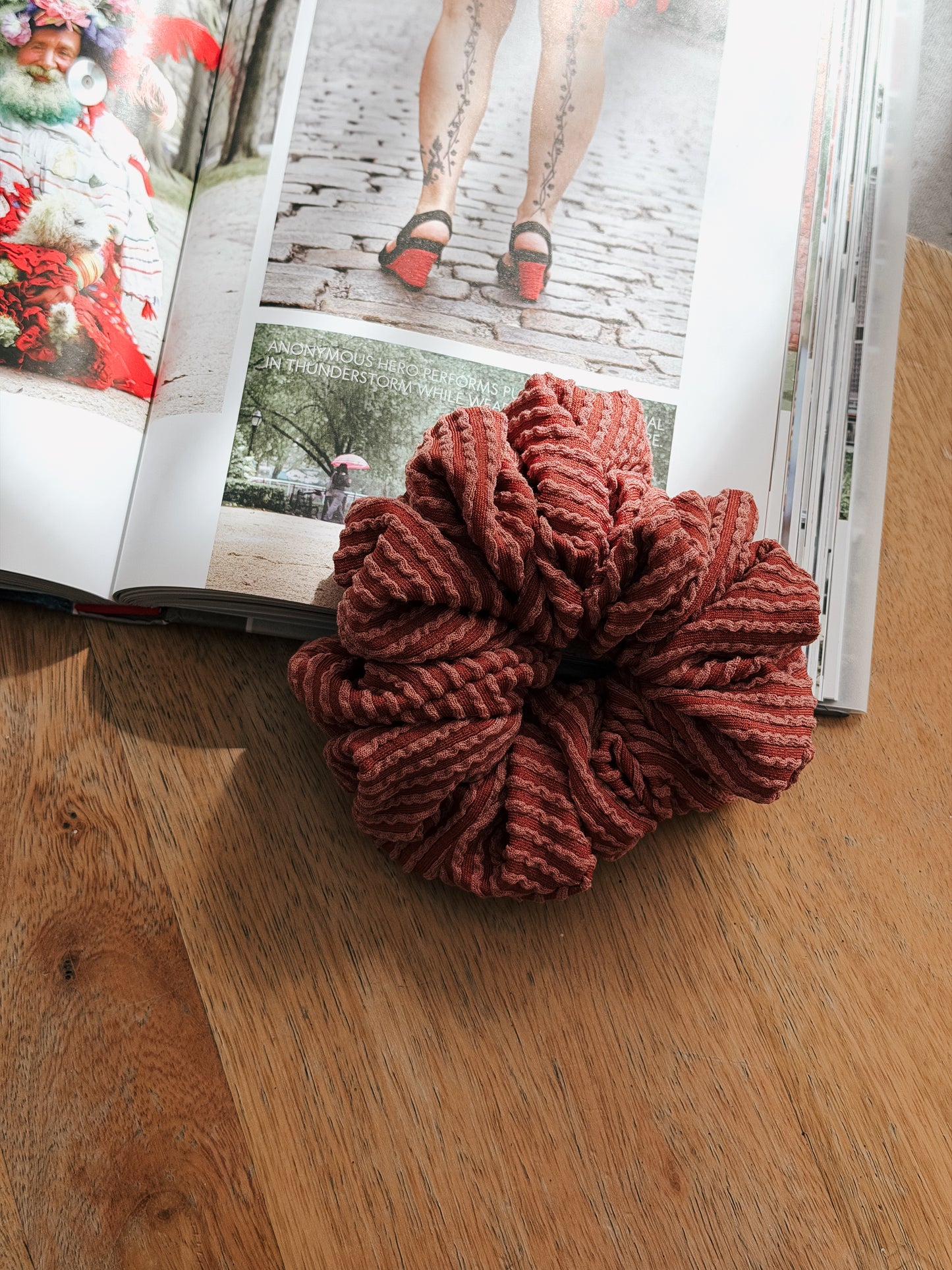BRICK | Wave Ribbed Scrunchie