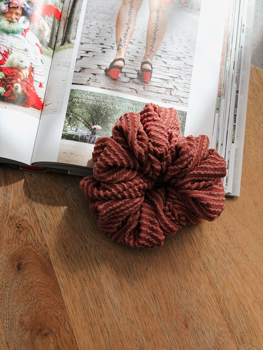 BRICK | Wave Ribbed Scrunchie