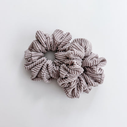 DUSTY TAUPE | Wave Ribbed Scrunchie