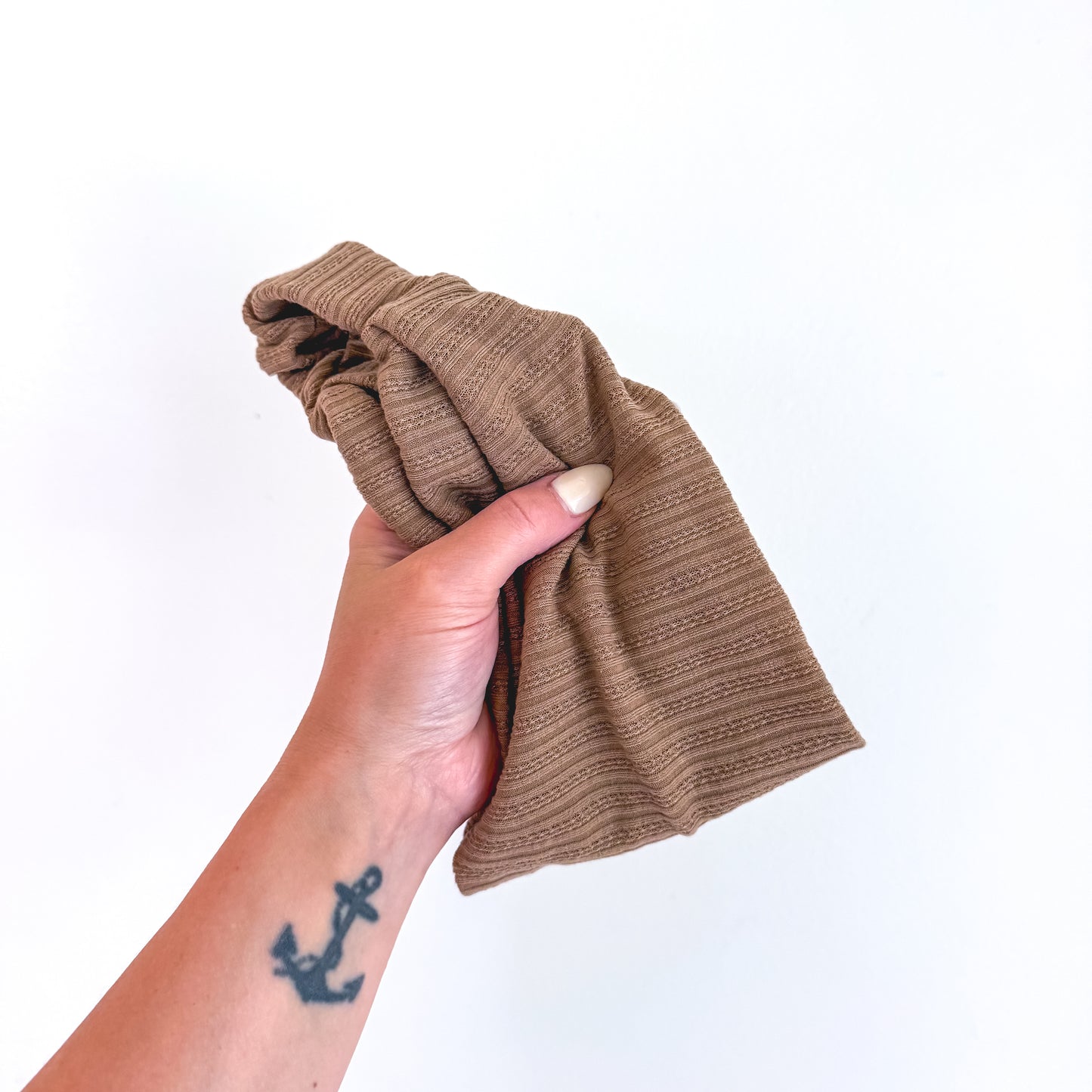MOCHA POINTELLE | Wide Headband