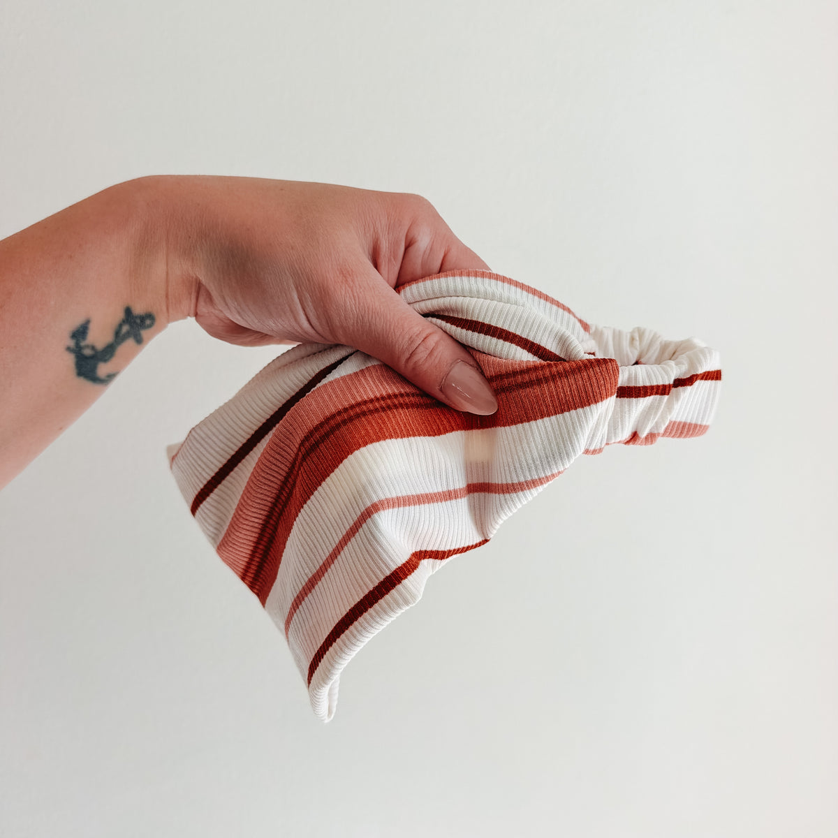 COPPER-BLUSH STRIPES | Wide Headband