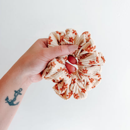 MINI RUST RETRO | Wave Ribbed Scrunchie