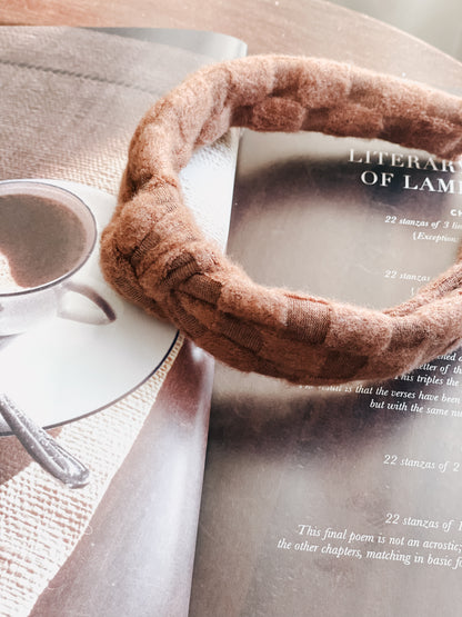 TEDDY | Cozy Checkered Knot Headband