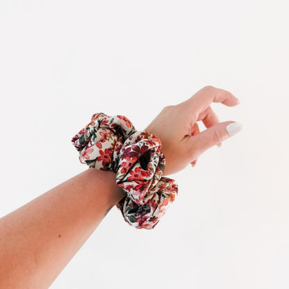 FALL FLORAL SATIN | Scrunchie