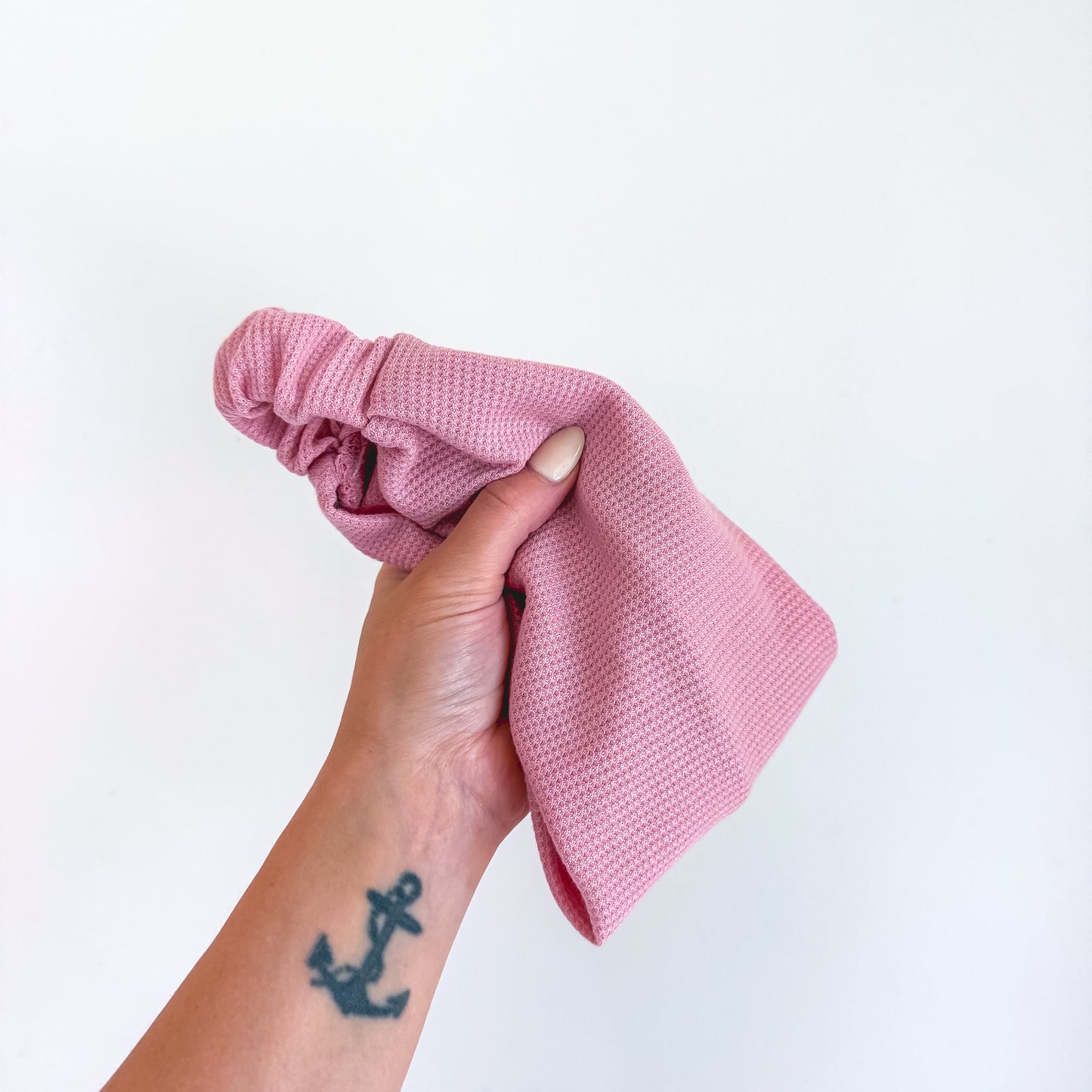 MAUVE MINI WAFFLE | Wide Headband