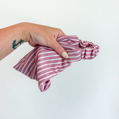 MAUVE STRIPED | Wide Headband