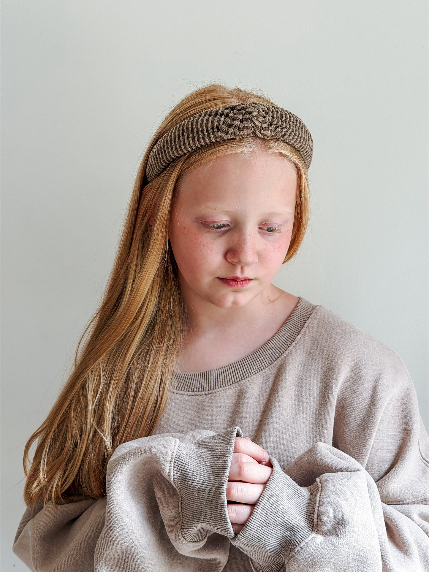 MOCHA | Wave Ribbed Knot Headband