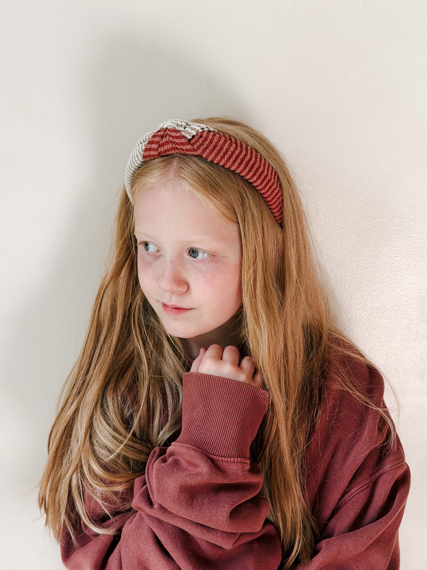Limited Edition • AMERICANA l Brick & Taupe | Knot Headband