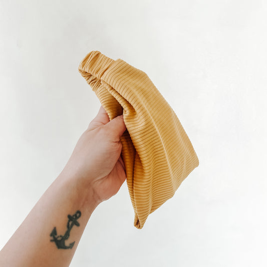 MUSTARD RIBBED | Wide Headband