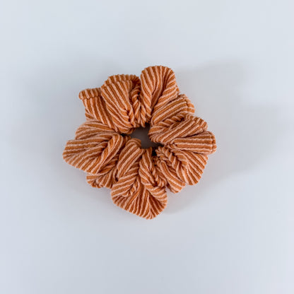 DUSTY TANGERINE | Wave Ribbed Scrunchie
