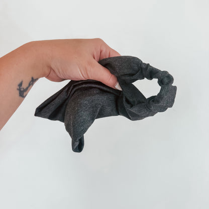DARK GRAY MELANGE | Wide Headband