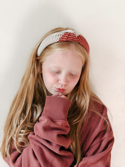 Limited Edition • AMERICANA l Brick & Taupe | Knot Headband