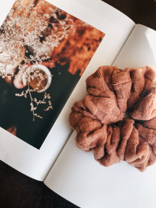 TEDDY | Cozy Checkered Scrunchie