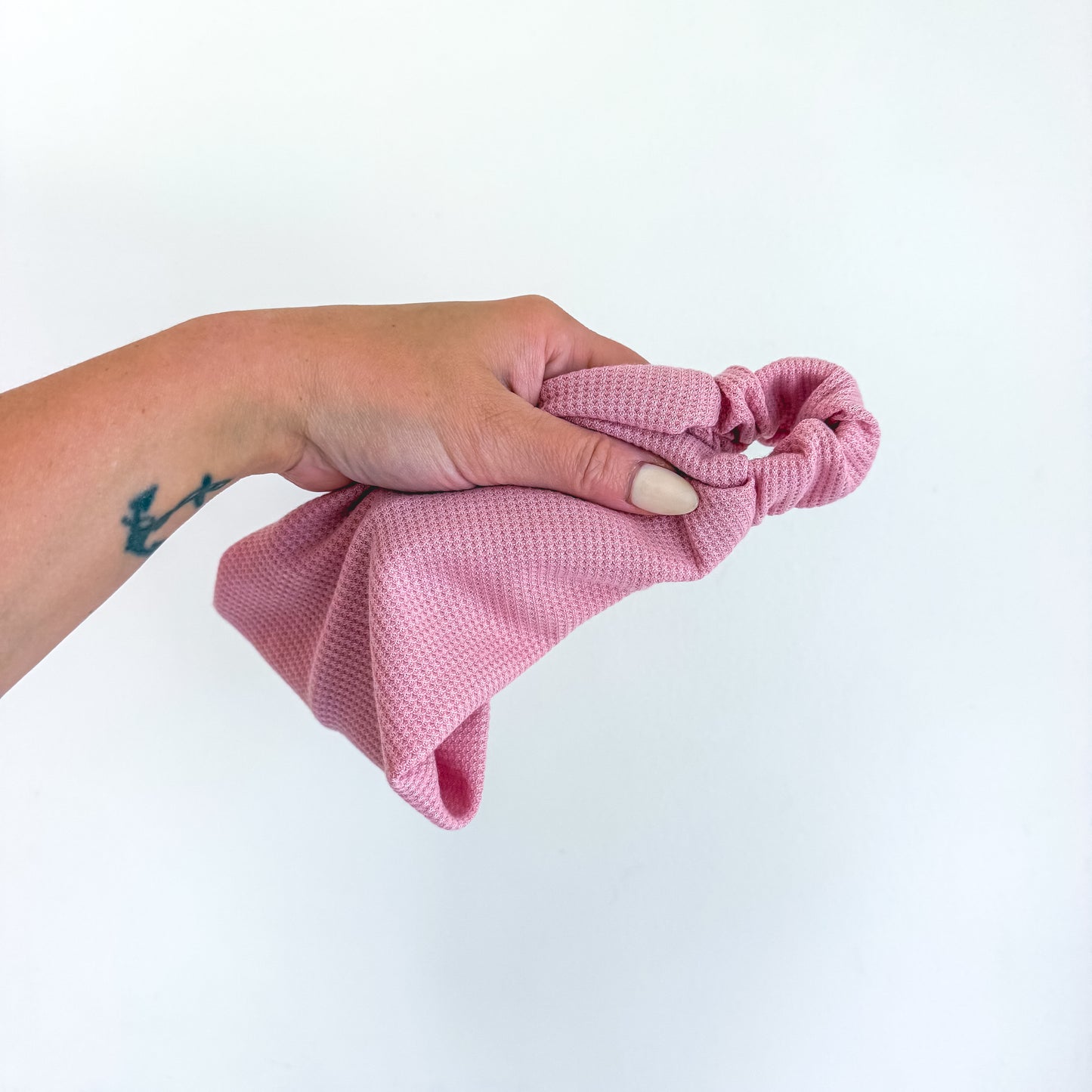 MAUVE MINI WAFFLE | Wide Headband