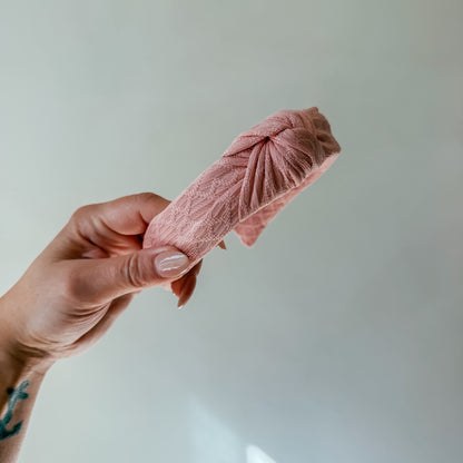 GEO SOFT BLUSH | Knot Headband