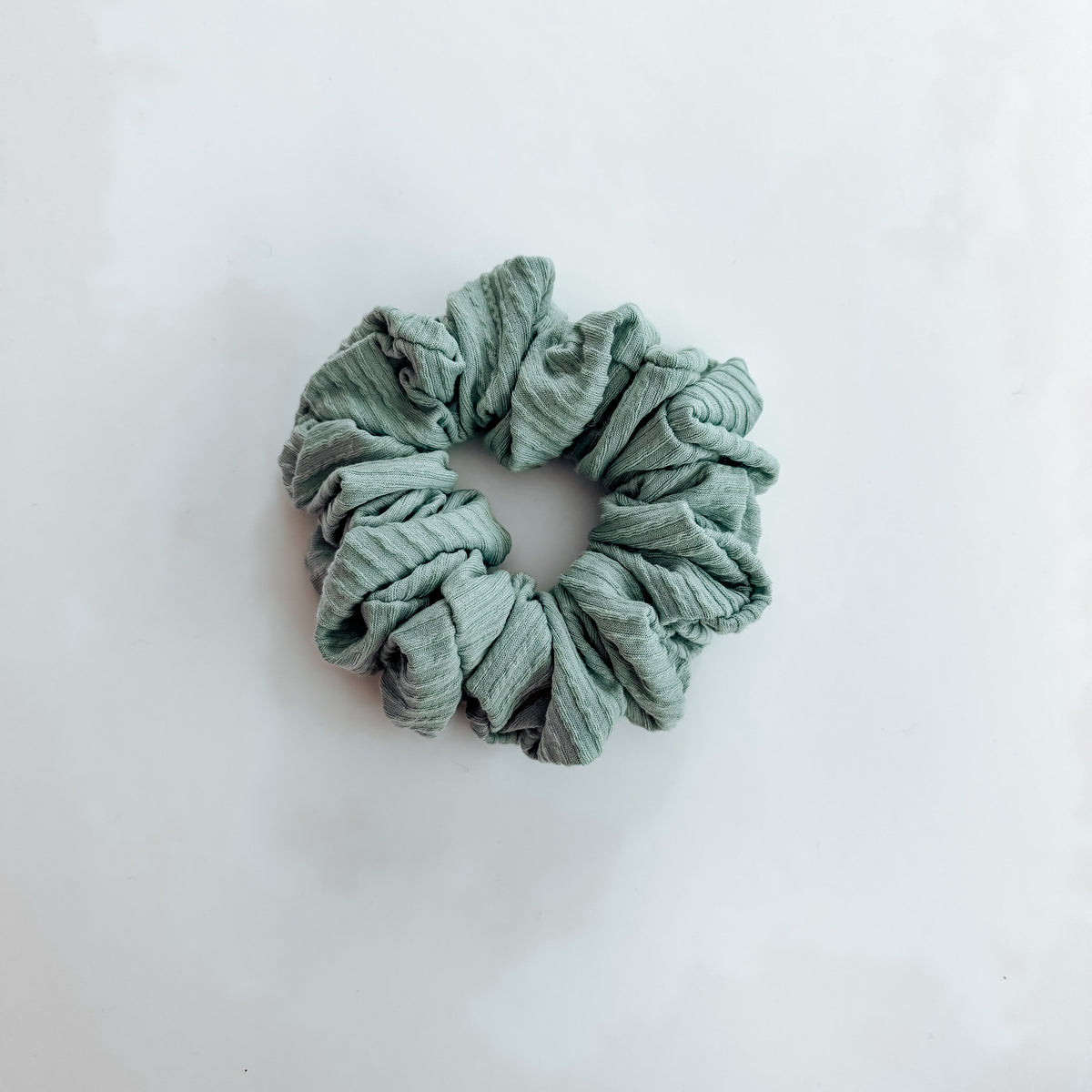 DUSTY SAGE | Wave Ribbed Scrunchie