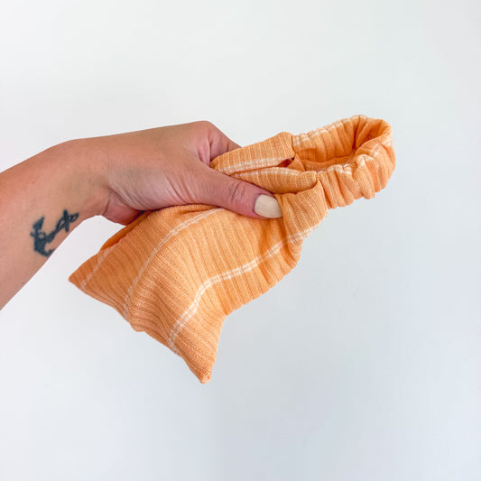 CREAMSICLE STRIPED | Wide Headband