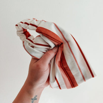 COPPER-BLUSH STRIPES | Wide Headband