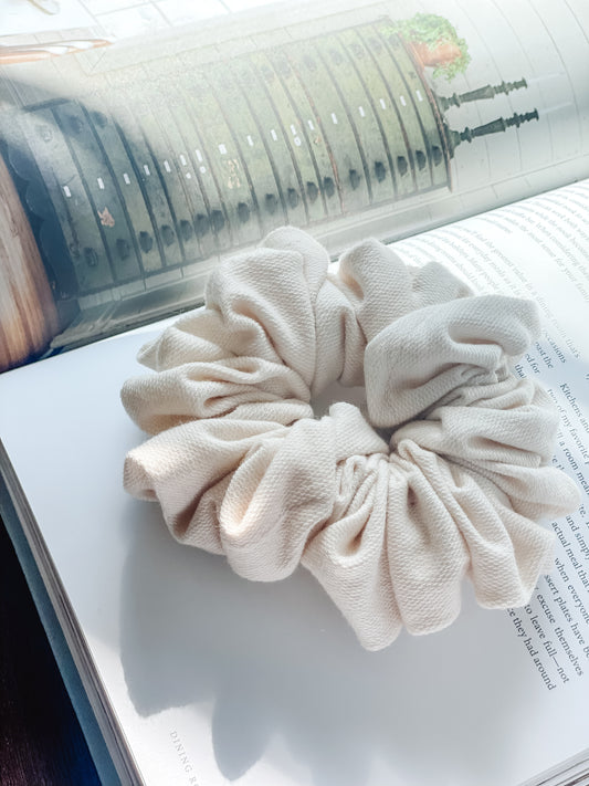 CREAM | French Terry Scrunchie