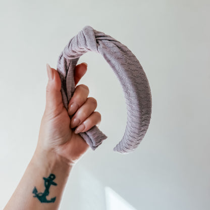 COBBLESTONE LAVENDER | Knot Headband