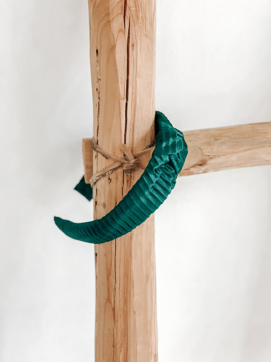 HOLIDAY EMERALD | Knot Headband