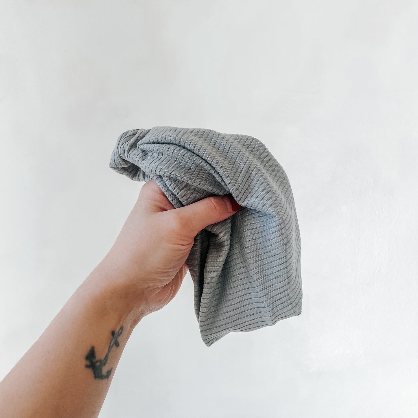 GRAY RIBBED | Wide Headband